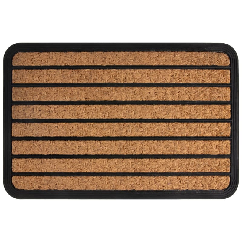 Rubber & Coir Doormat Doormats B&M