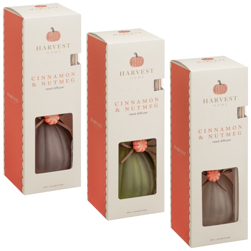 Glass Pumpkin Diffuser 80ml - Assorted | Diffusers | B&M Stores