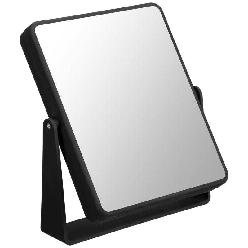 Swivel Rectangular Mirror - Black