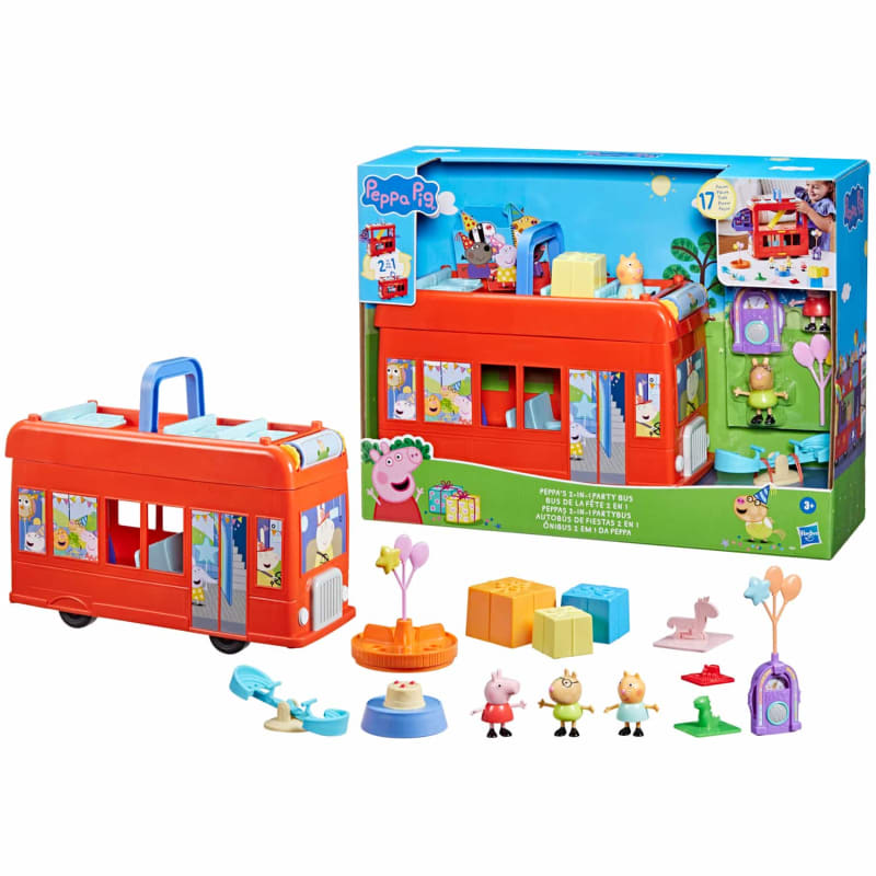 Peppa Pig Party Bus Action Figures & Playsets B&M