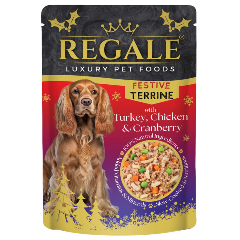 Regale Festive Terrine Wet Dog Food Pouch 100g Turkey B&M