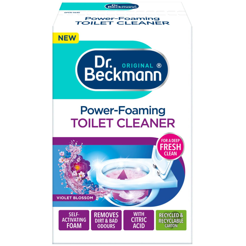 Dr Beckmann Power Foaming Toilet Cleaner 3pk Violet Blossom