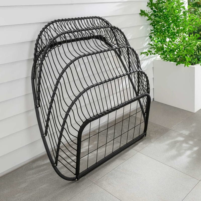 Santorini Double Folding Egg Chair Hanging Egg Chairs B&M