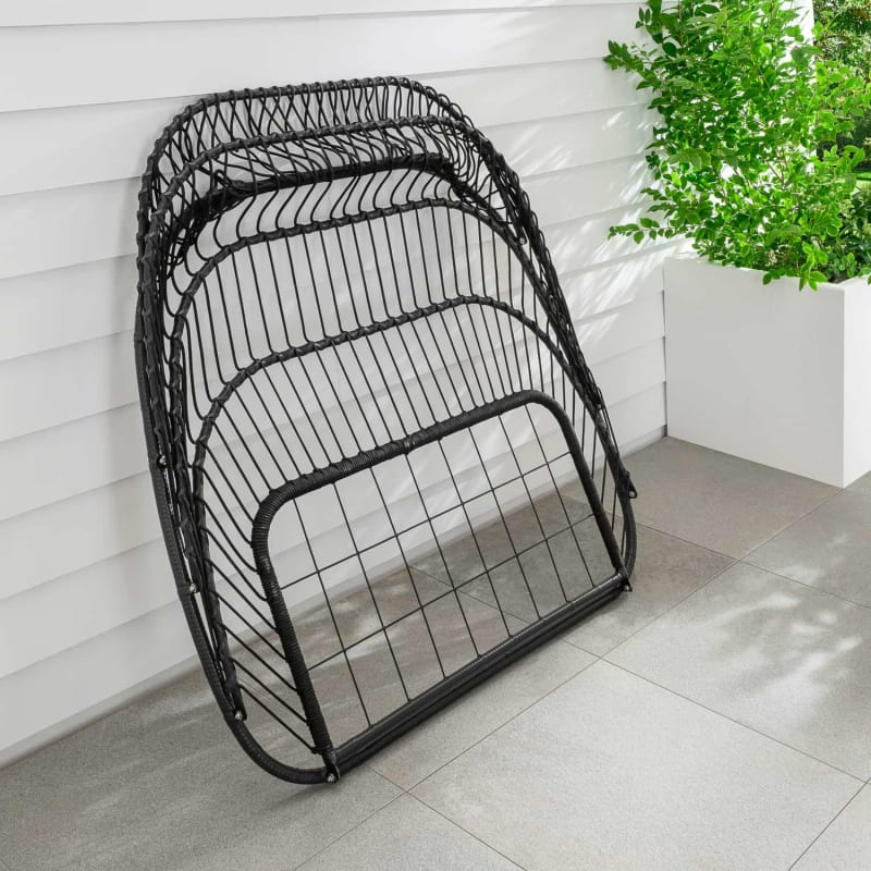 Santorini Double Folding Egg Chair Hanging Egg Chairs B&M