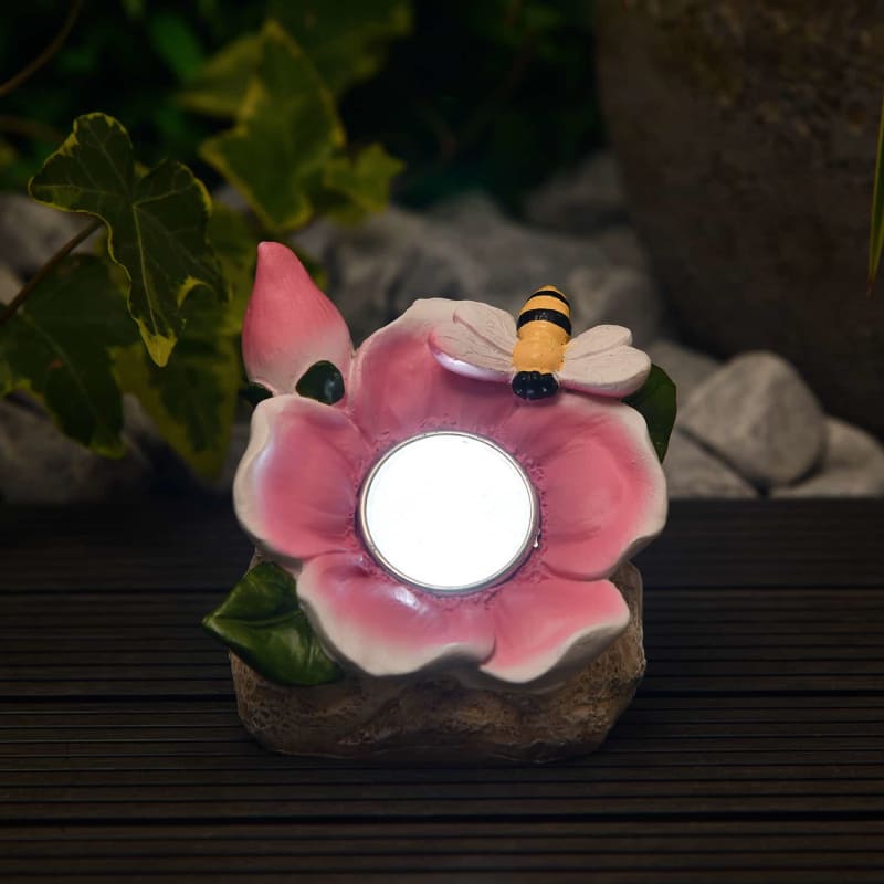 Flower Solar Light - Pink
