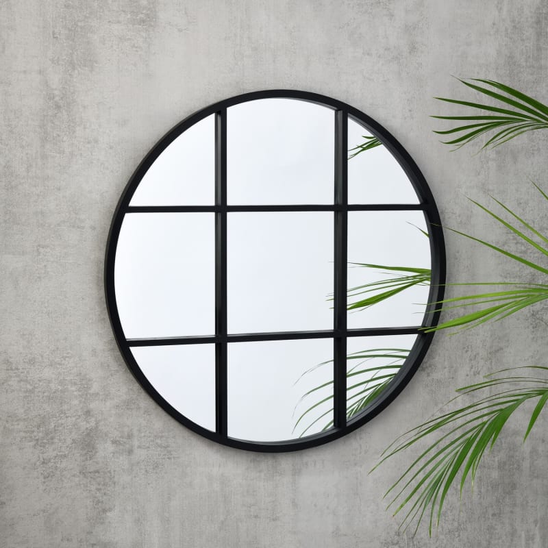 Al Fresco Round Sectioned Mirror 60cm