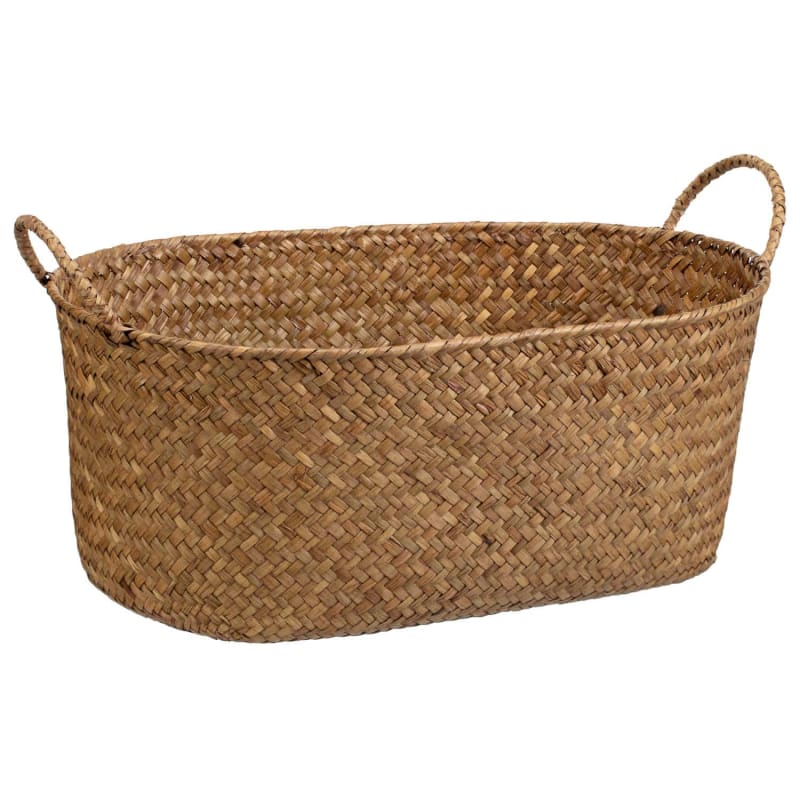 Brown Woven Basket | Storage & Shelving | B&M
