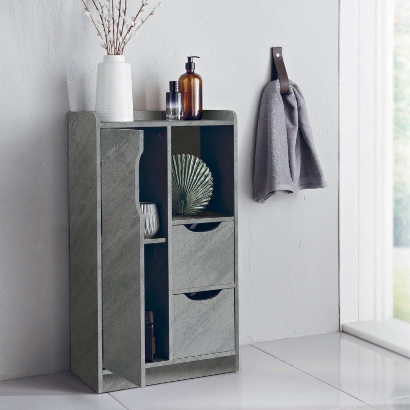 Chicago 1 Door 2 Drawer Cabinet | Bathroom Furniture | B&M