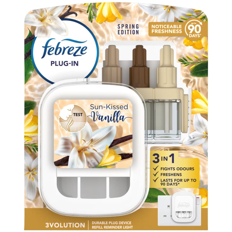 Febreze 3Volution Starter Kit - Sun-Kissed Vanilla | B&M