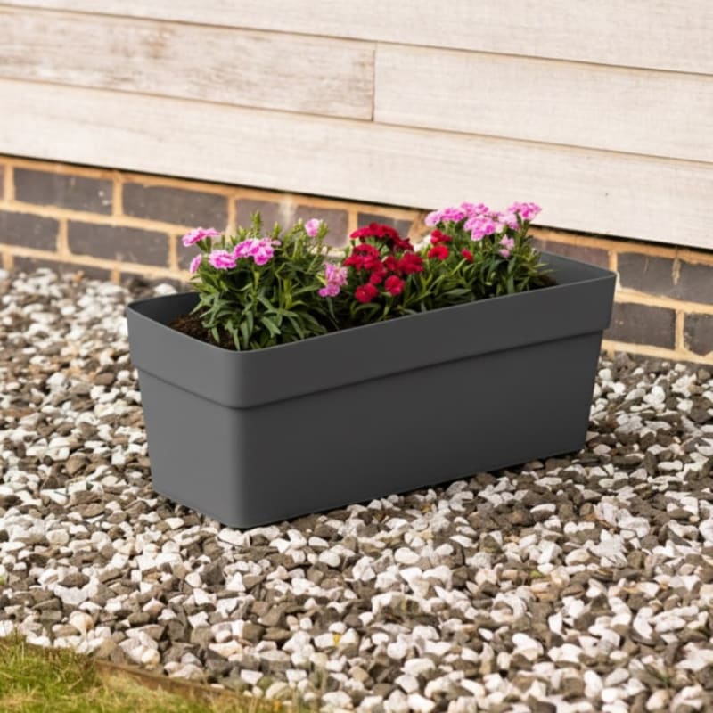 Soho Trough Planter 60cm - Charcoal | Garden Planters