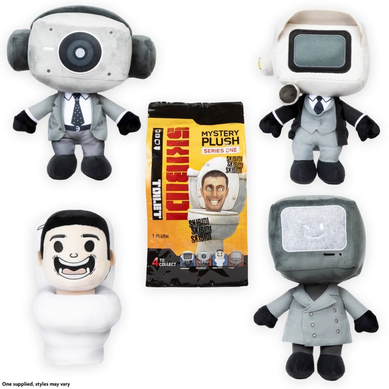 Skibidi Toilet Mystery Plush 11" - Assorted | Collectables | B&M