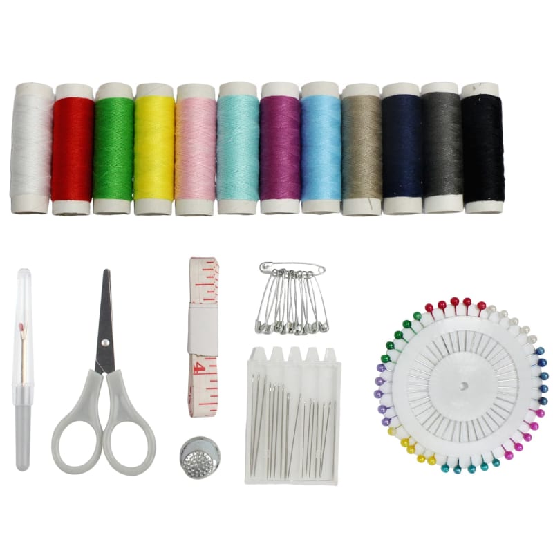 Kit Cloth Laundry & Co. Sewing Kit with Carry Box 80pc | Laundry Accessories | B&M