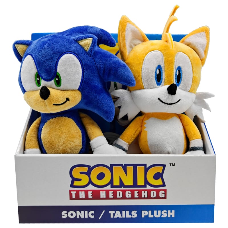 Sonic the Hedgehog Plush 2pk Teddy Bears Soft Toys B&M