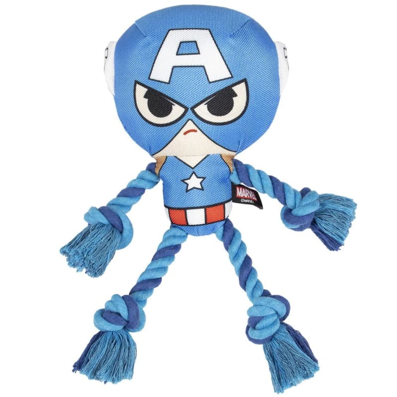 Marvel Rope Arms & Legs Dog Toy - Captain America | Dog Toy | B&M