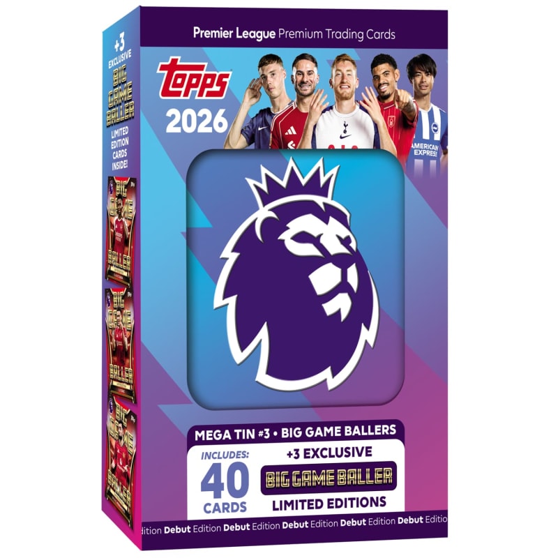 Topps Premier League 2026 - Edición Debut - Super Tin Bundle