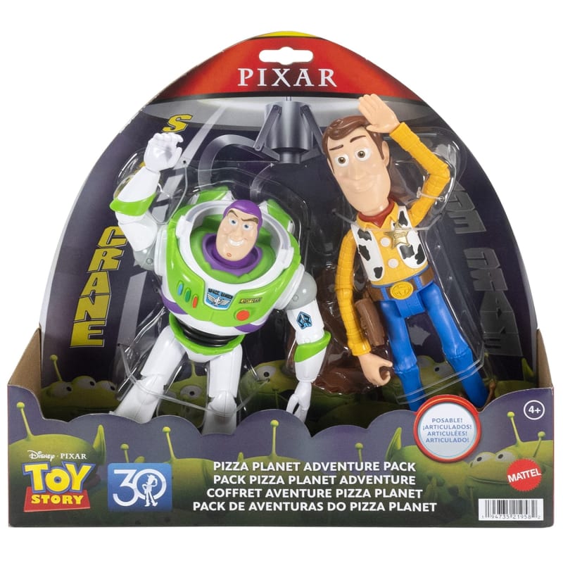 Toy Story Pizza Planet Adventure Pack 2pk - Buzz and Woody | B&M