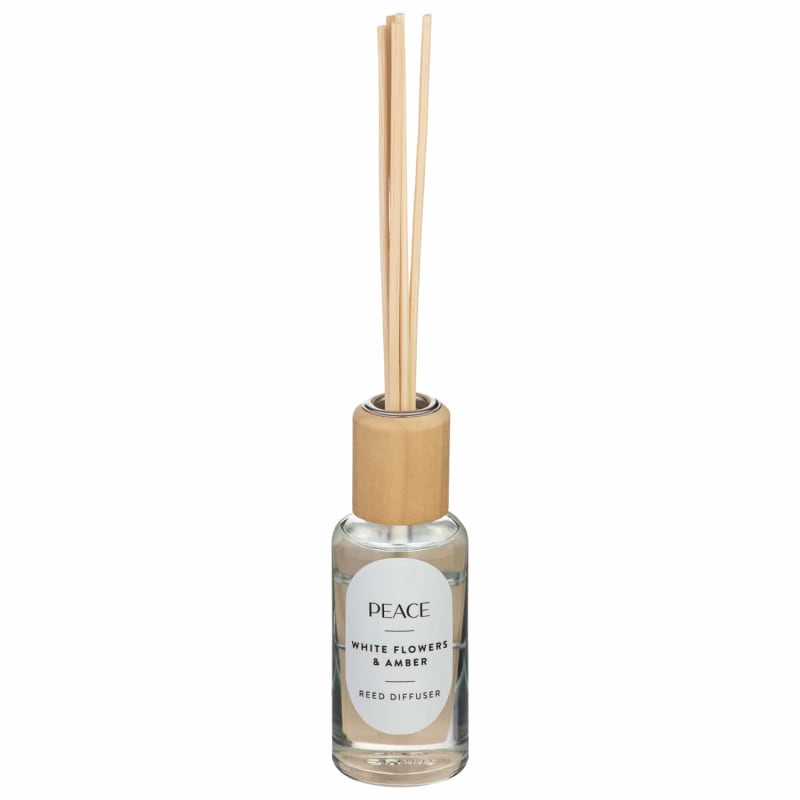 Peace Reed Diffuser 50ml - White Flowers & Amber | Diffusers | B&M