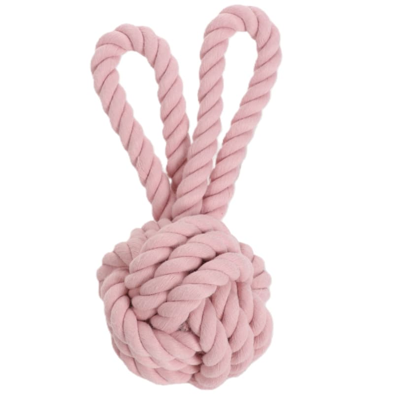 Bunny Ears Rope Ball Dog Toy - Pink | Pet Accessories | B&M Stores