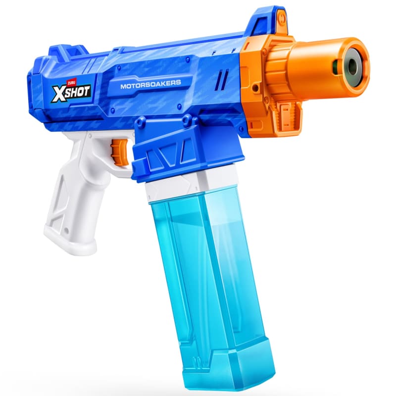 XSHOT Water Turbo Stream Motor Soaker – Lanzador Motorizado Con Relleno Rápido, Cañón LED, Alcance 9m, Batería Recargable, Para Niños De 8+