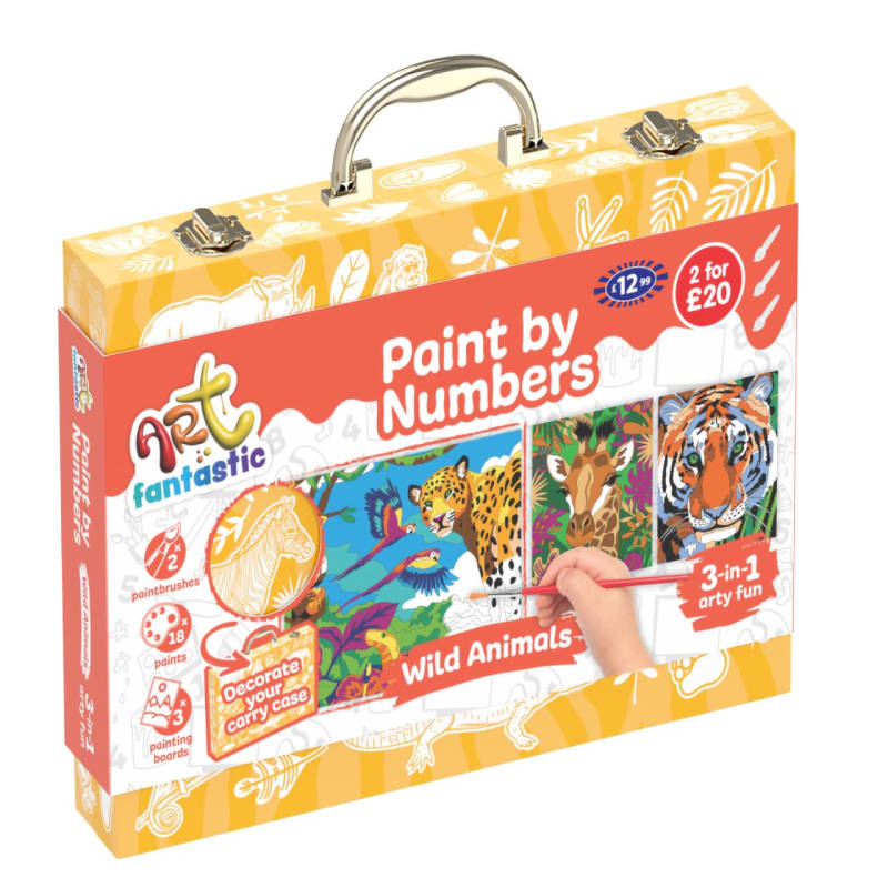Art Fantastic Paint by Numbers Kit - Wild Animals | B&M