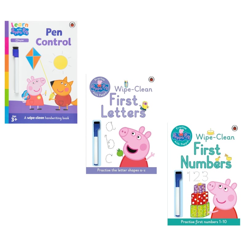 Peppa Pig Wipe Clean Learning Book - First Letters | Books | B&M