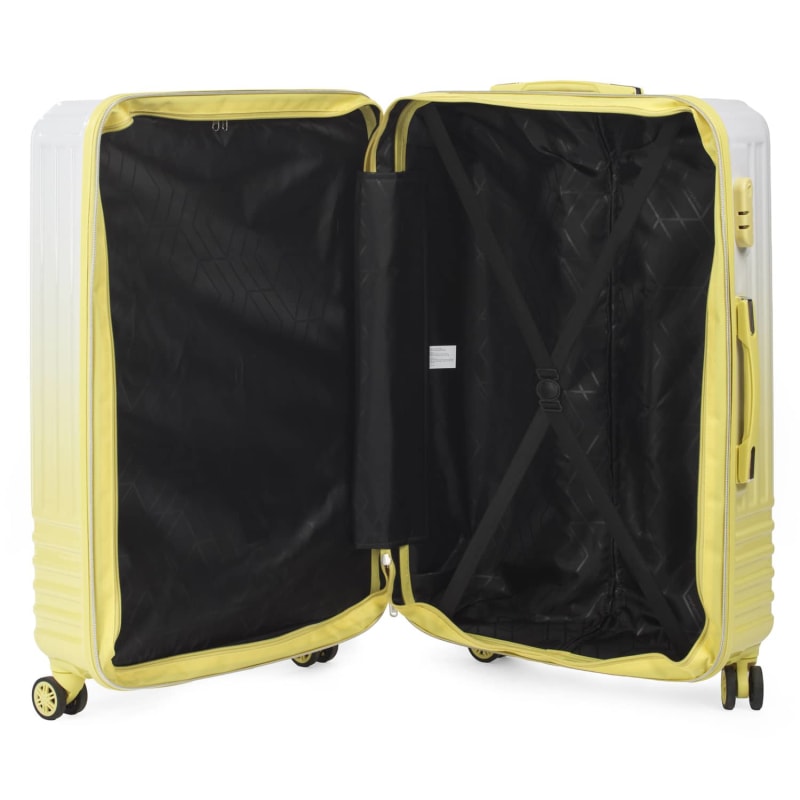 Linear Store Ombre Linear Large Suitcase 77cm - Yellow | Luggage | B&M