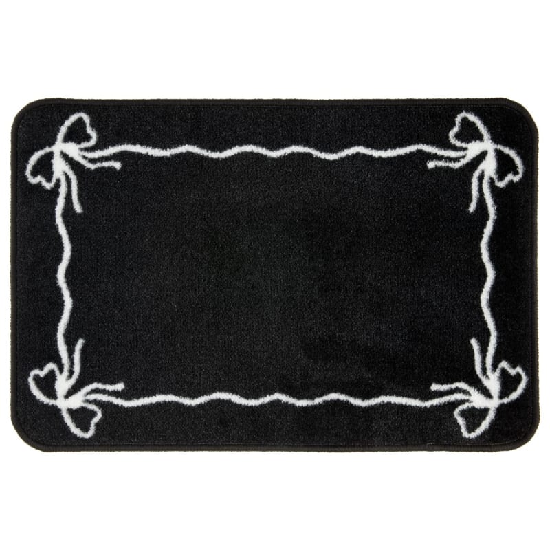 Bow Mat Premium Super Soft Washable Indoor Mat 50 x 75cm - Bows | Doormats | B&M