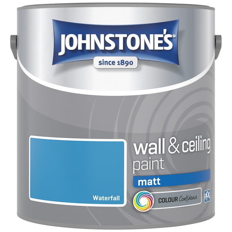 Johnstone's Paint Vinyl Matt Emulsion - Waterfall 2.5L
