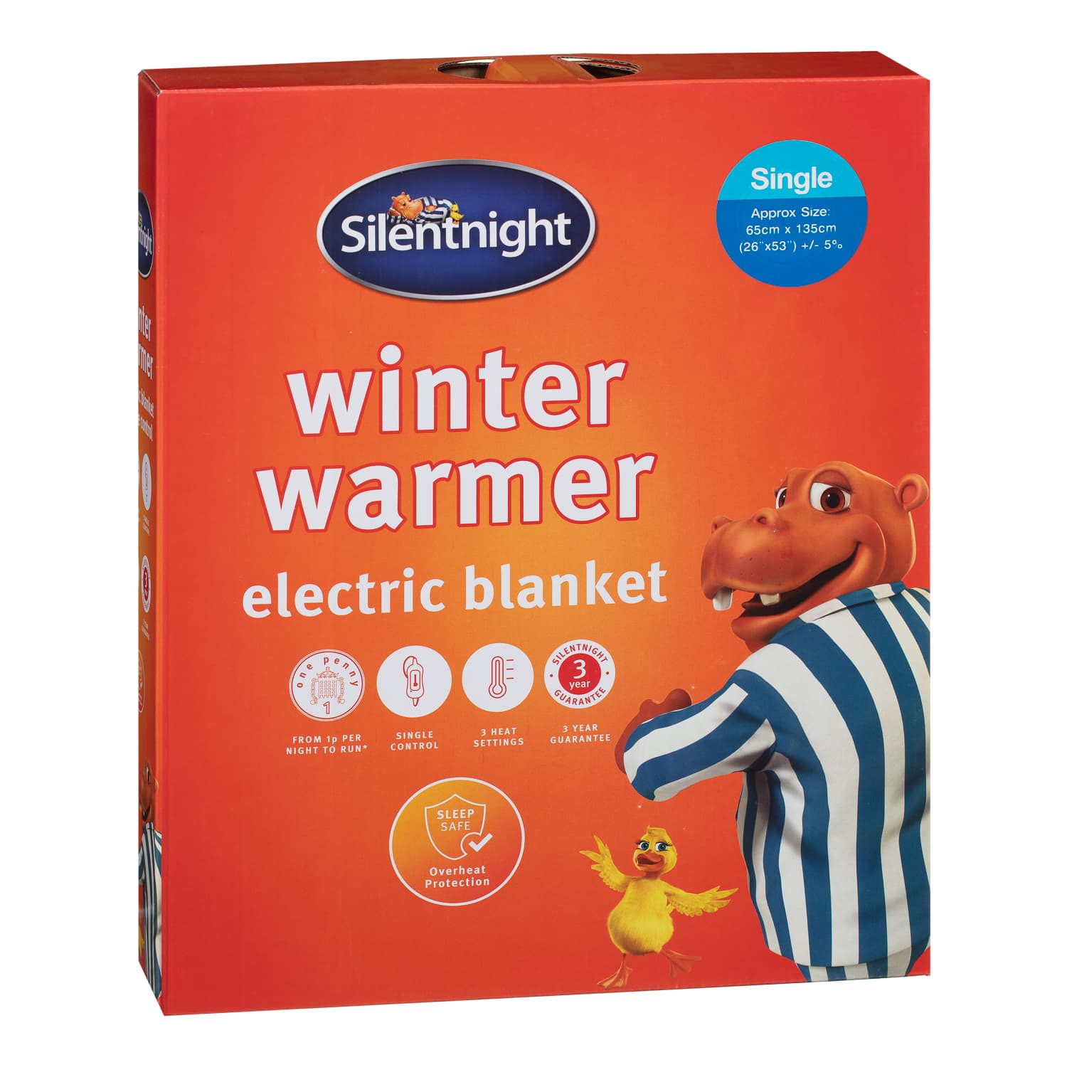 Silentnight Winter Warmer Electric Blanket Single Cheap Bedding