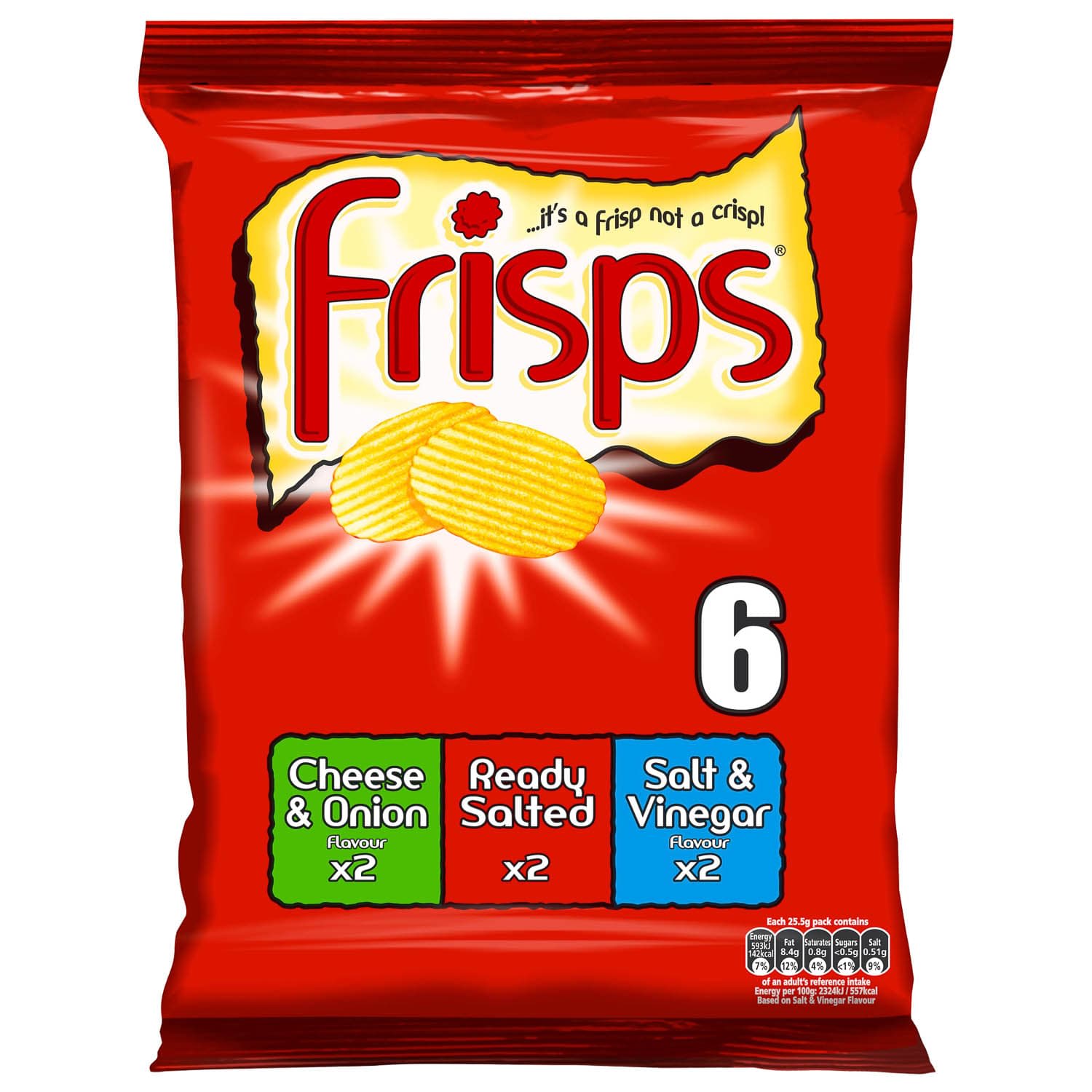 Frisps Assorted 6 X 28g Pack Groceries Crisps B M Frisps Assorted 6 X 28g Pack Groceries Crisps B M