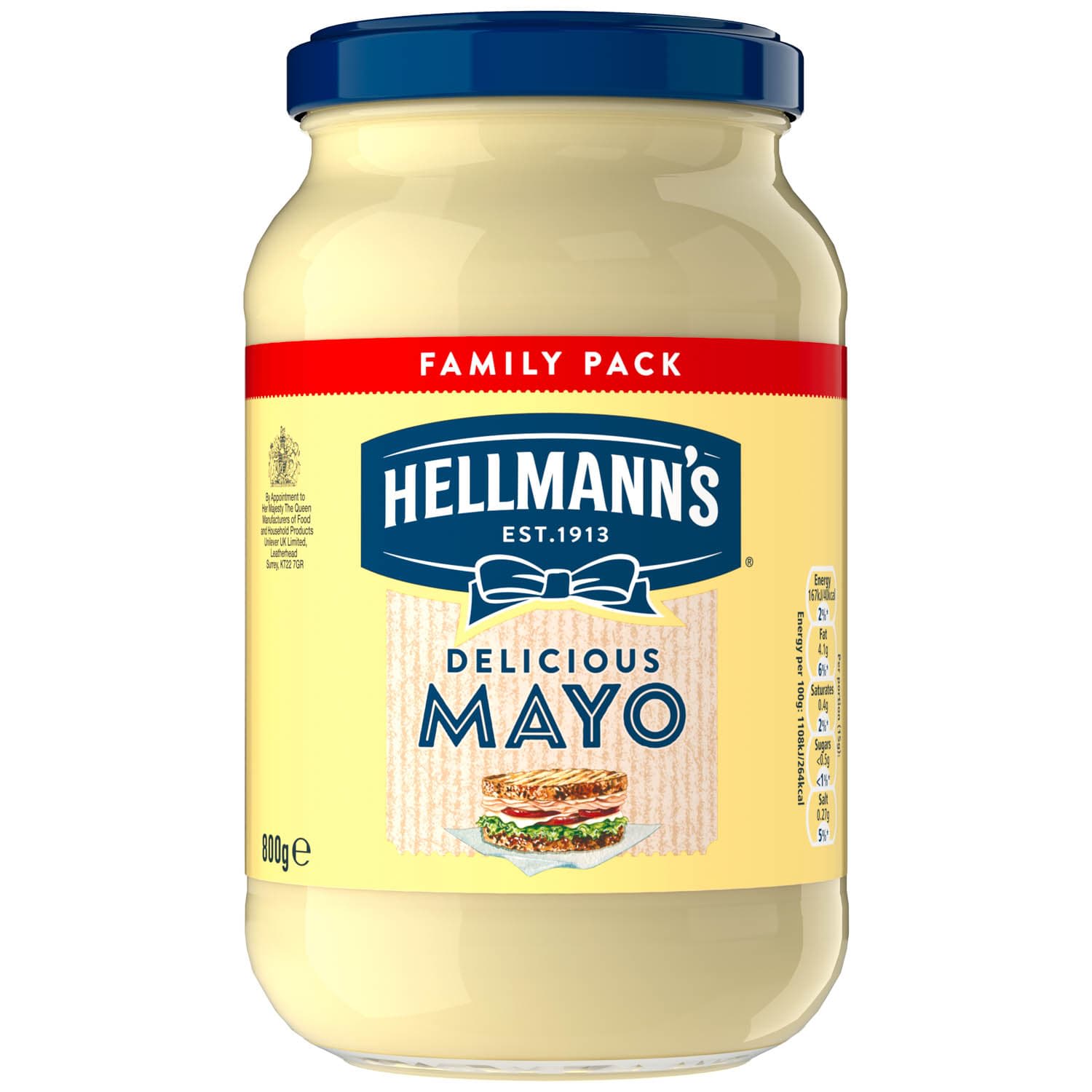 B&M Hellmanns Real Mayonnaise 800g 297692 B&M