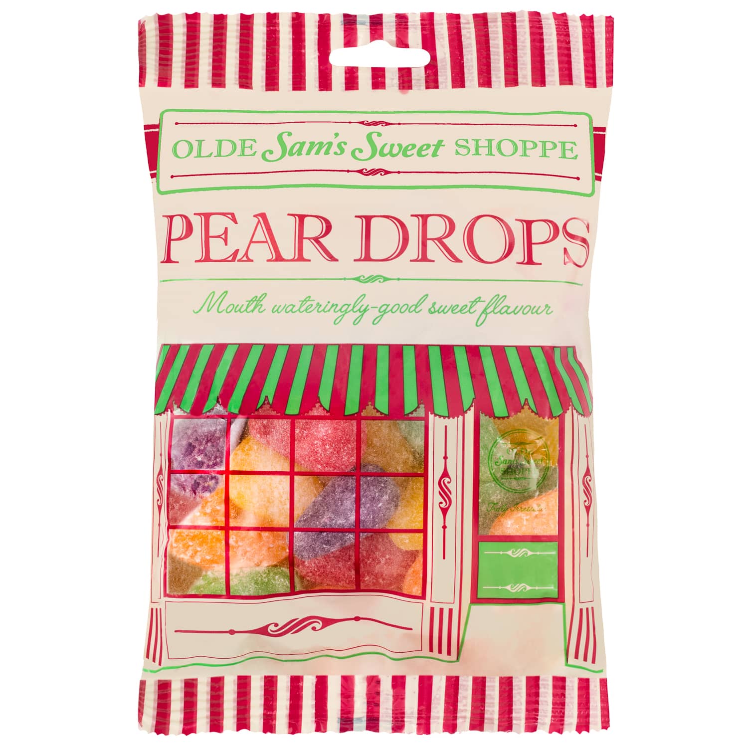 Olde Sam's Pear Drops 310g Confectionery B&M