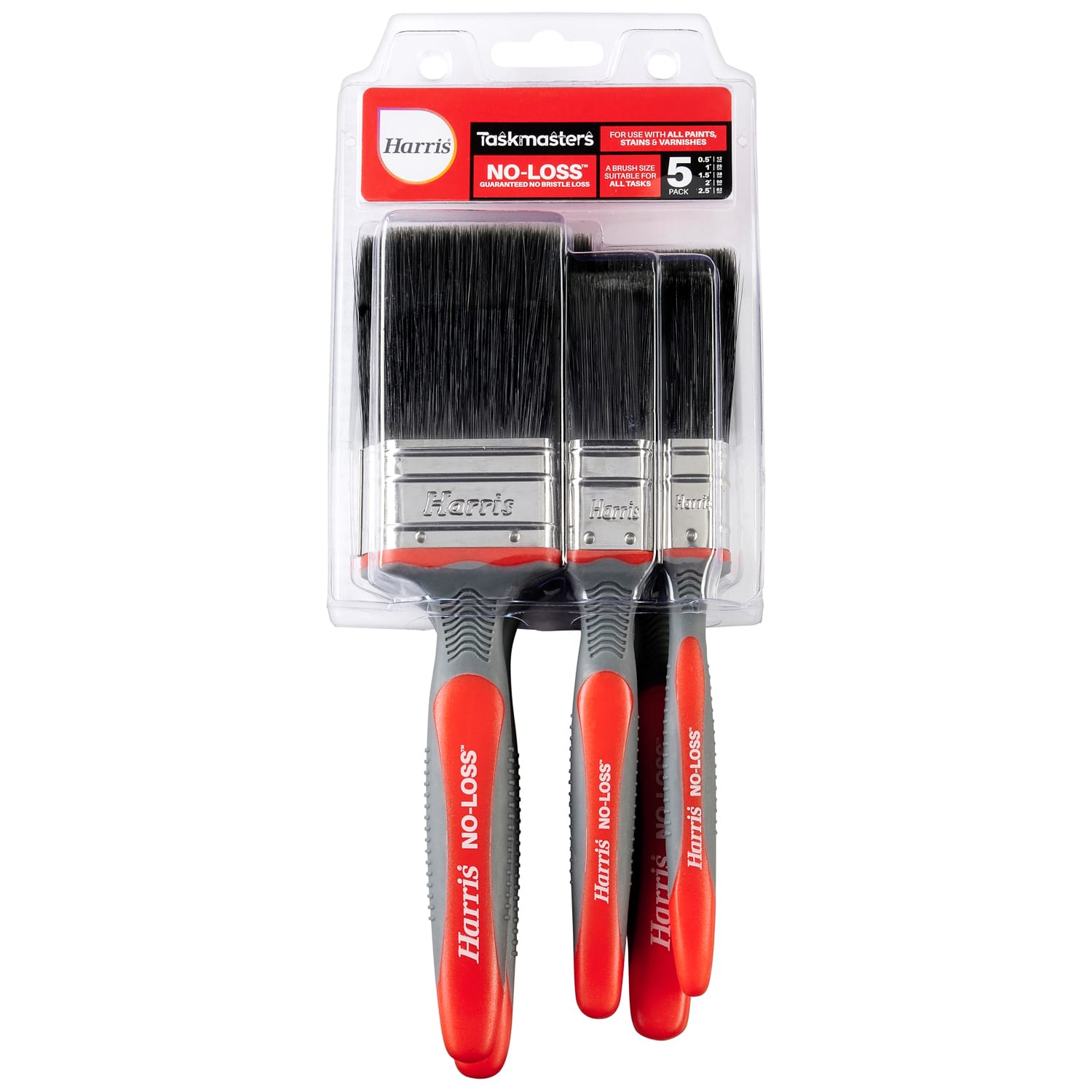Harris Seriously Good Gloss Paint Brush, 0.5 Inch Flat Head, Synthetic Bristles, 1 Pack