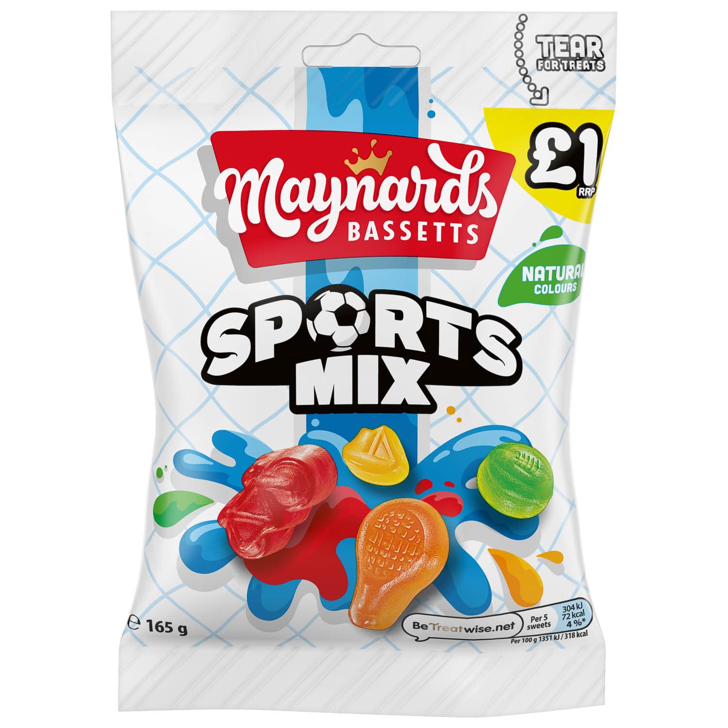 Bassetts Sports Mix 165g Sweets Multipack B&M