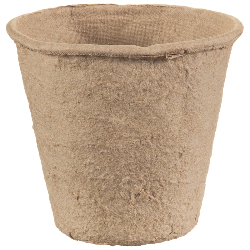 Round Fibre Pots 84pk Garden Planters & Pots B&M