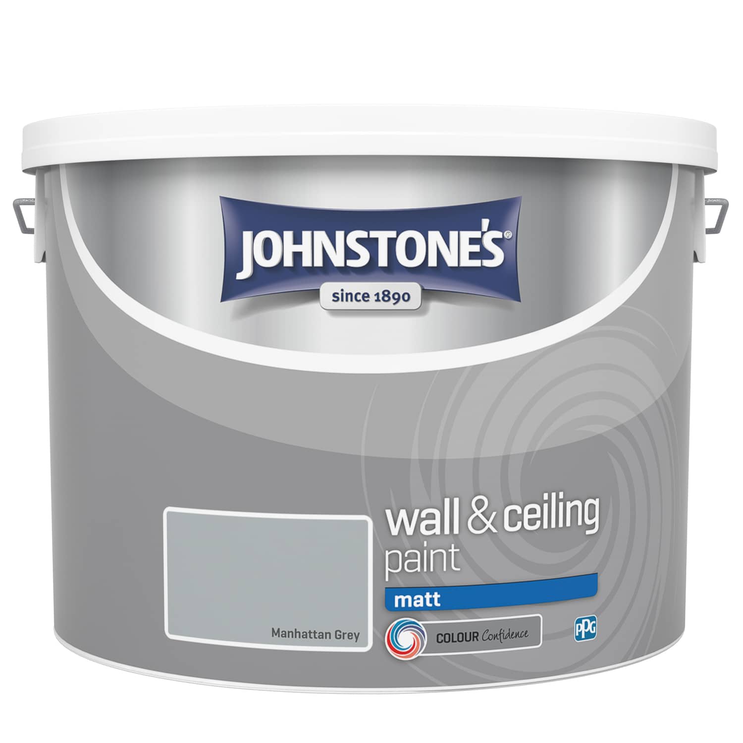 Johnstone s Paint Vinyl Matt Emulsion 10L Manhattan Grey B M Johnstone s Paint Vinyl Matt Emulsion 10L Manhattan Grey B M