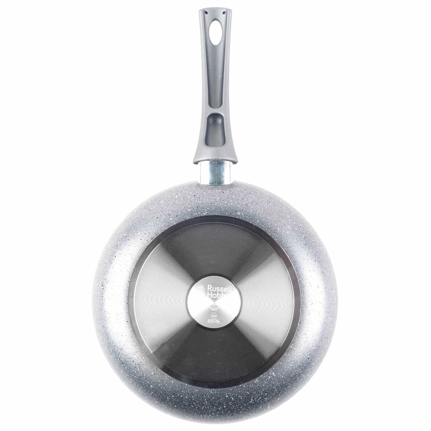 Russell Hobbs Metallic Marble Frying Pan 24cm Cookware B&M