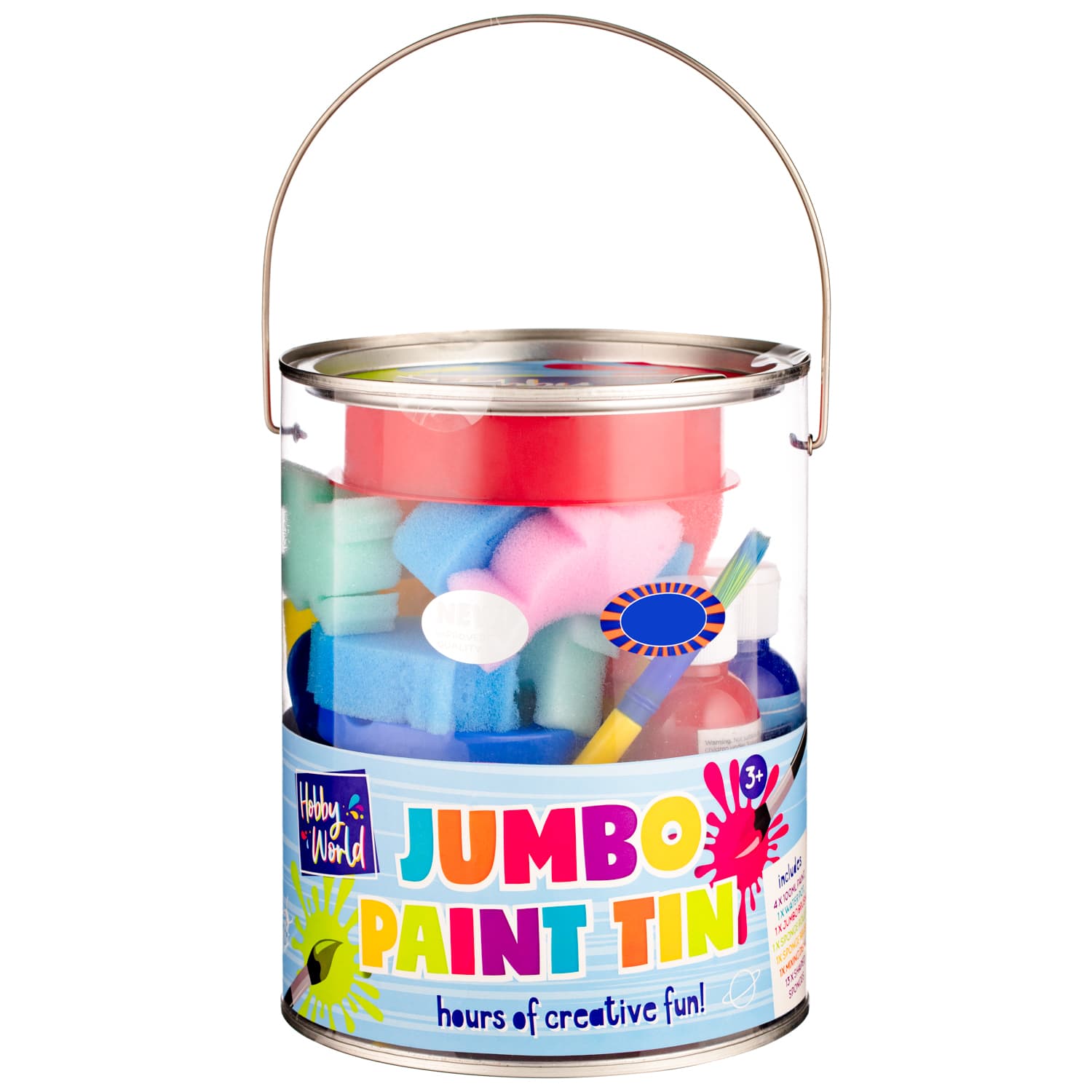 Hobby World Jumbo Paint Tin Kids Crafts B&M