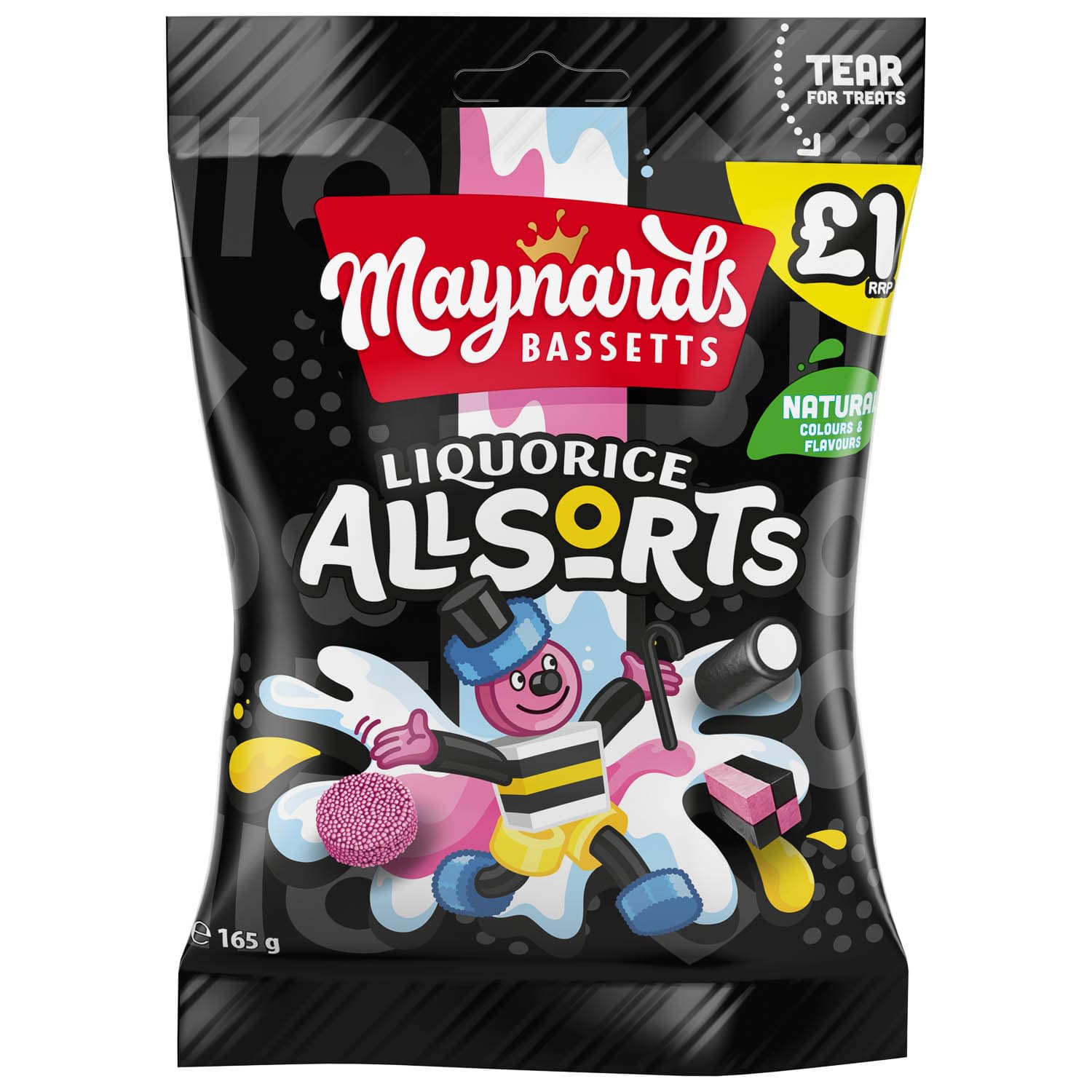 Bassetts Liquorice Allsorts 165g Sweets Multipack B M