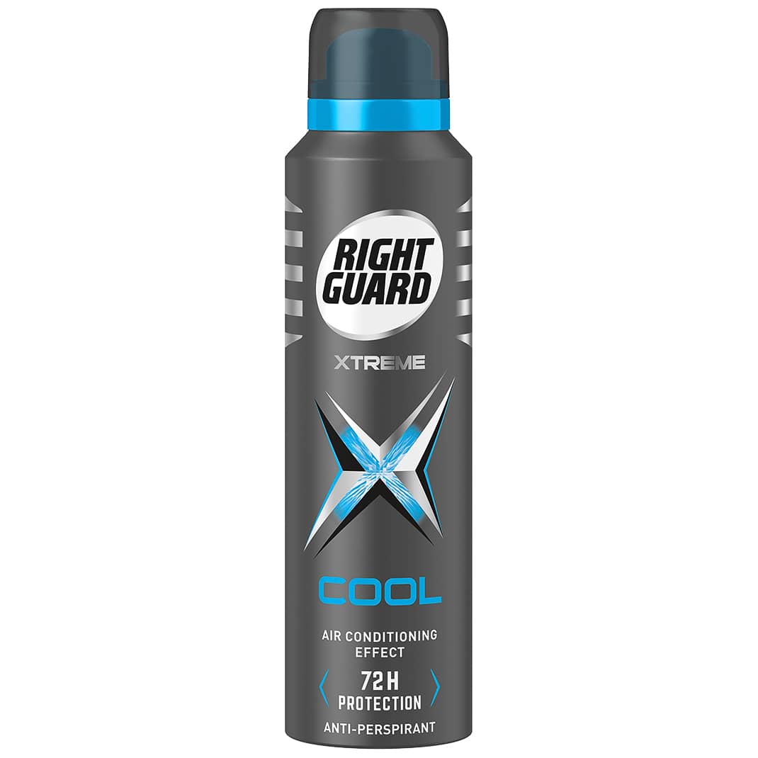 Right Guard Xtreme Cool AntiPerspirant 150ml Deodorants B&M