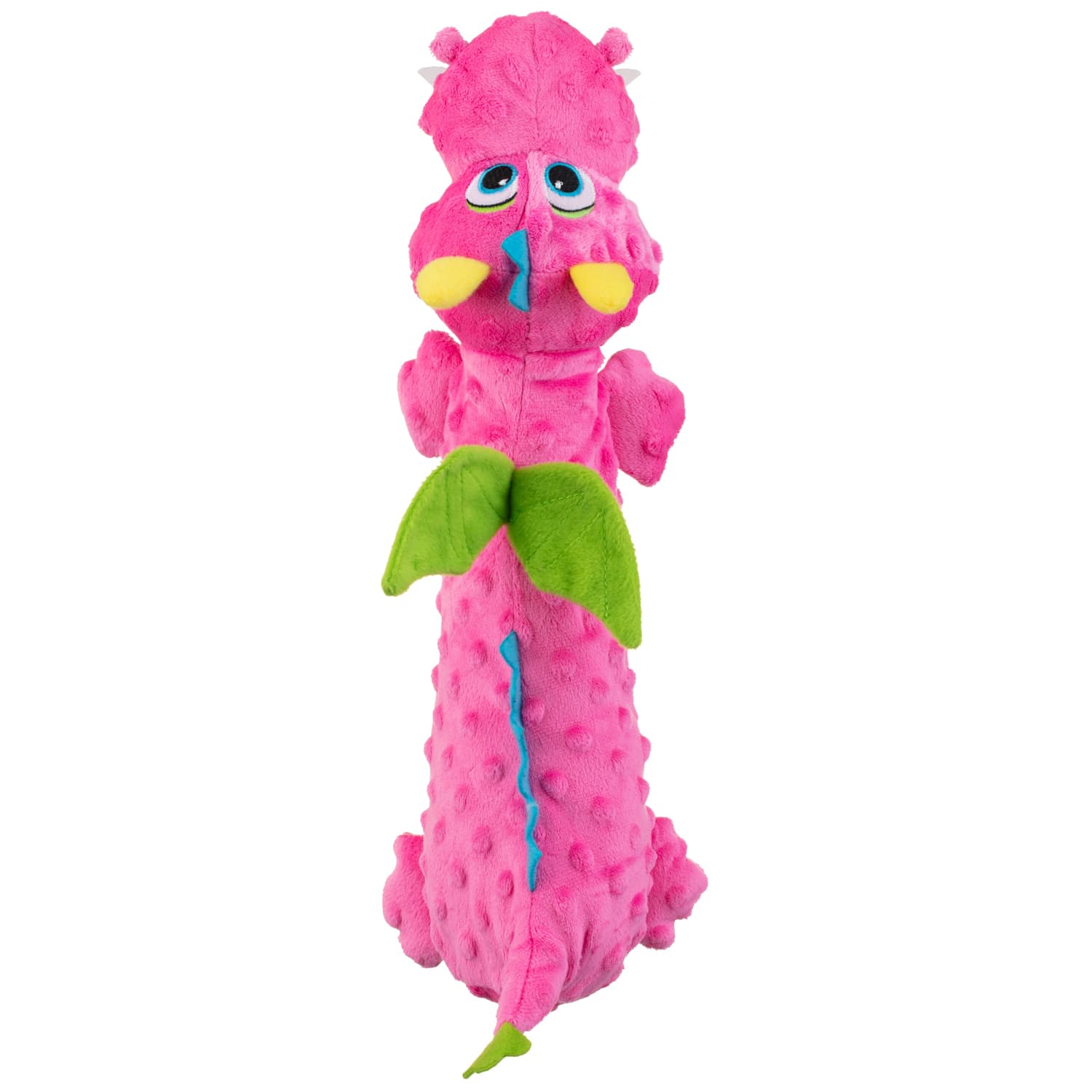 Crinkle & Squeak Dragon Dog Toy Pink Pets Dog Toys B&M