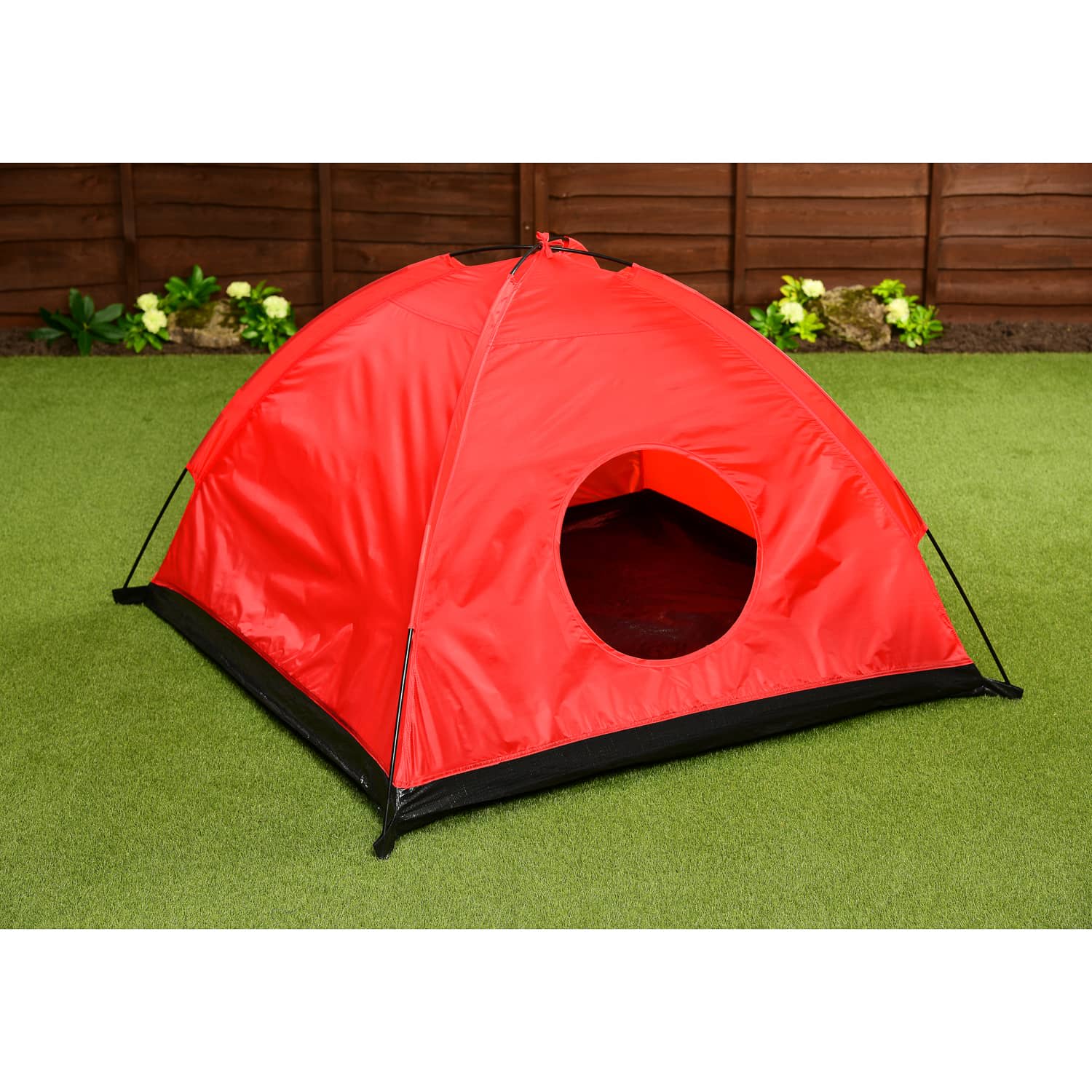 Children's Play Tent Red Garden Furniture B&M