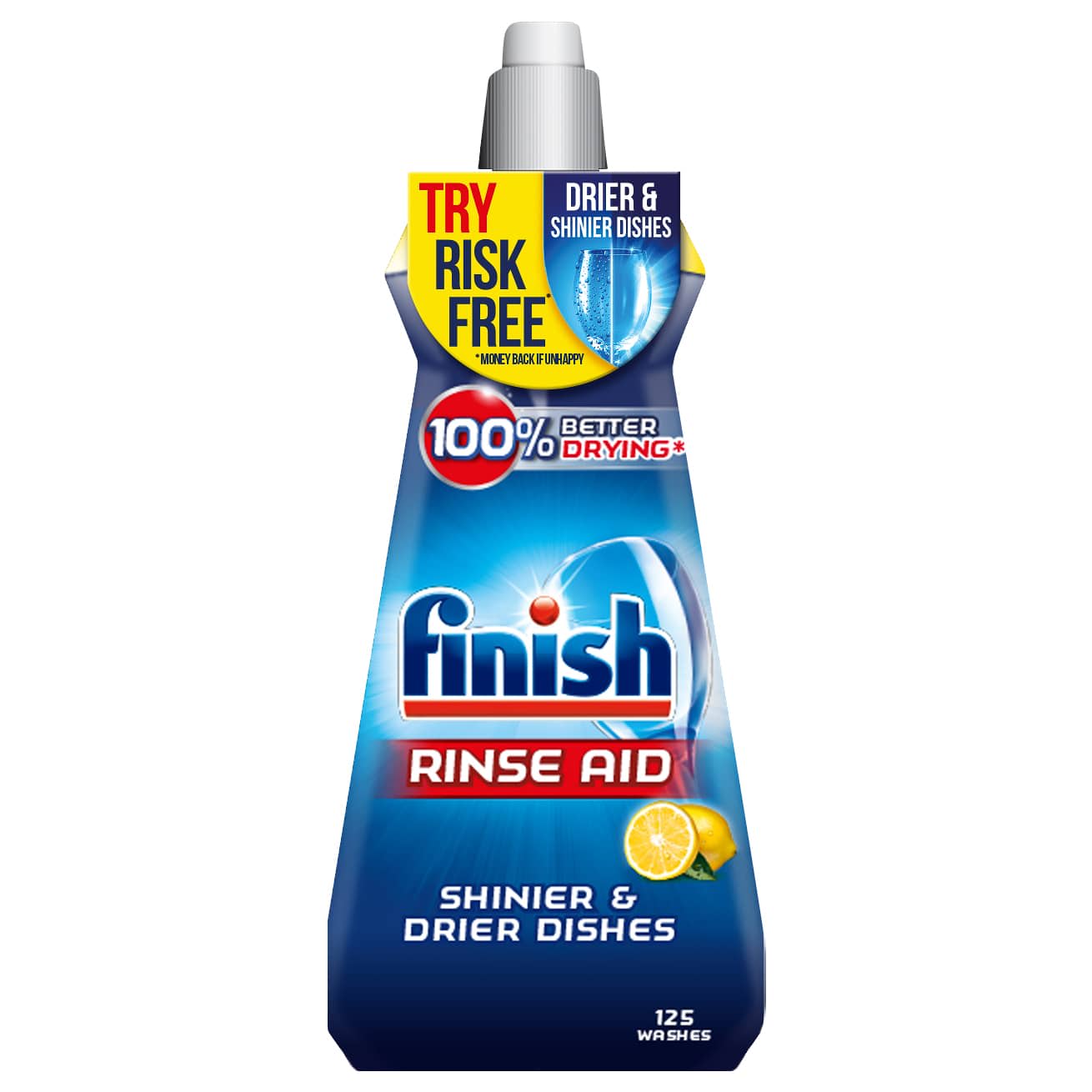 Finish Rinse Aid 400ml Lemon Dishwasher Products B&M