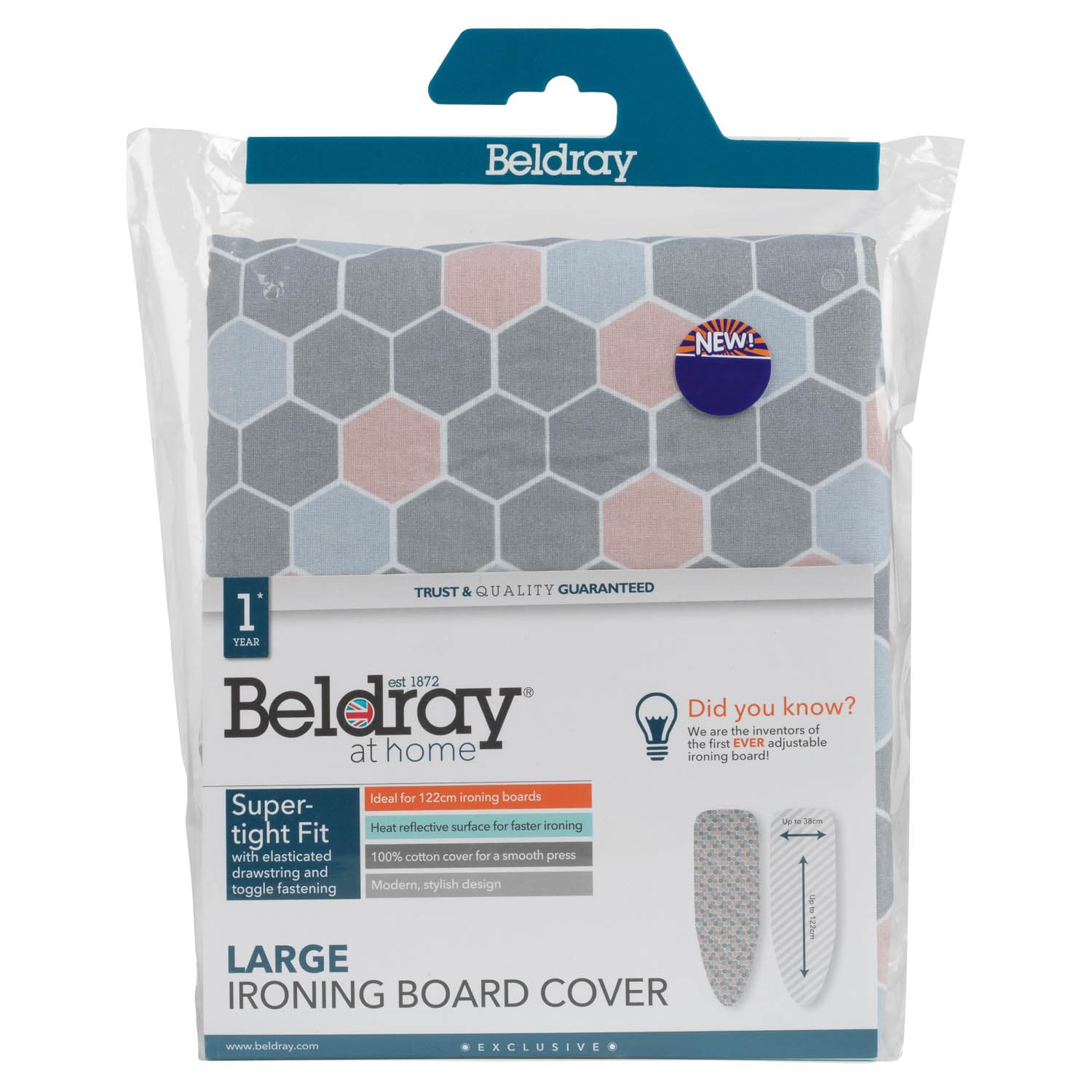 Offer BMStores Beldray Large Ironing Board Cover Spots
