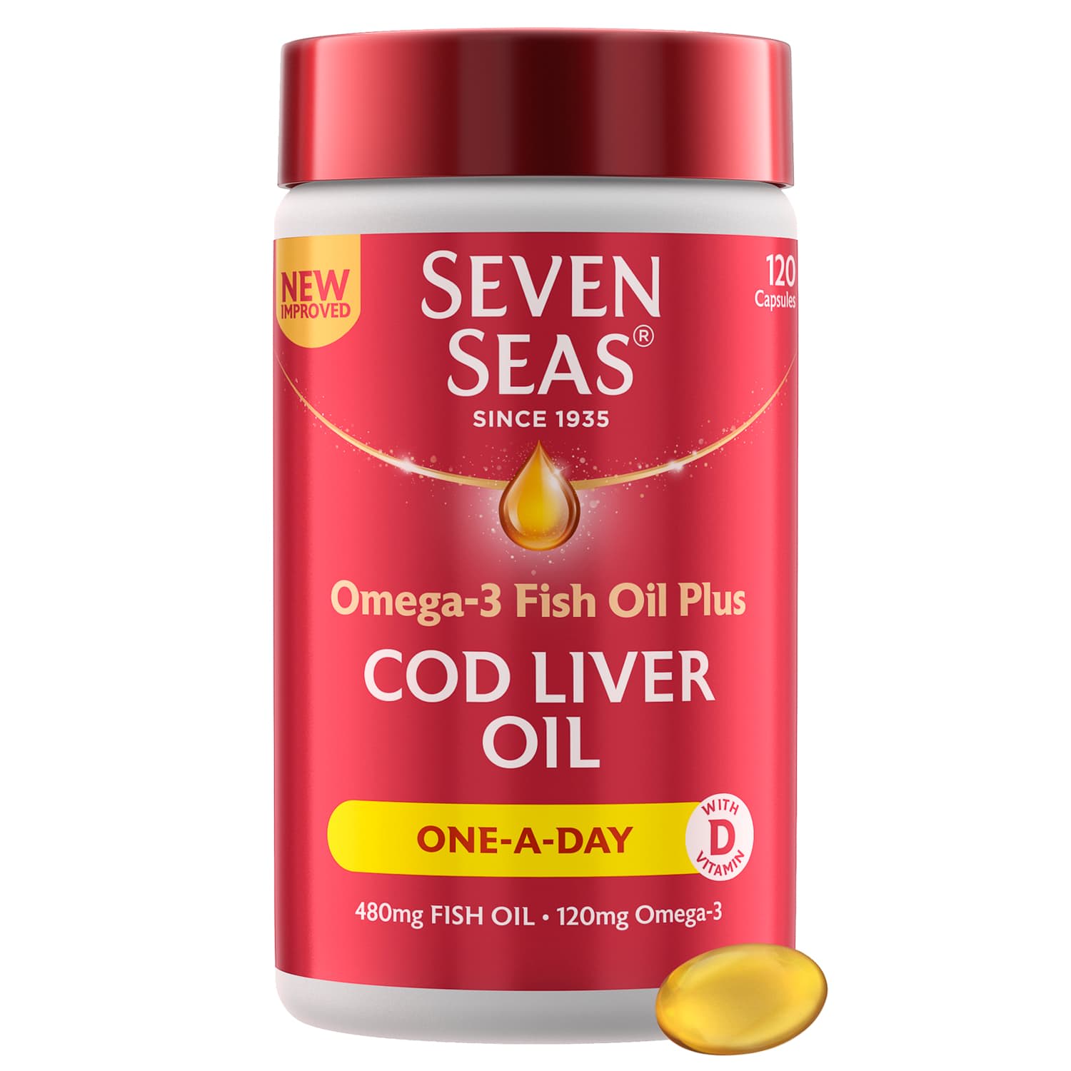 Seven Seas Cod Liver Oil Capsules Health & Wellbeing B&M