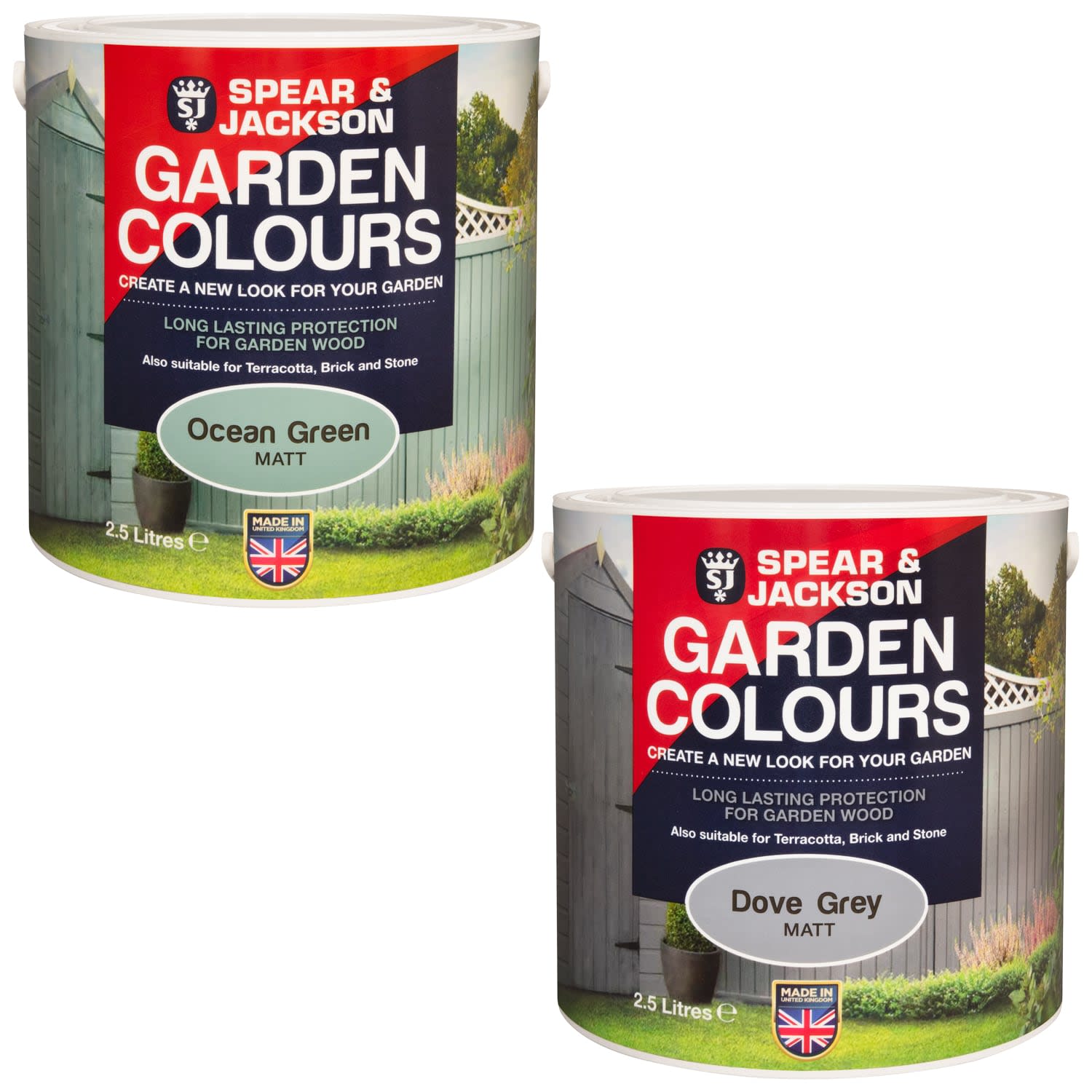 Spear & Jackson Garden Colours 2.5L Dove Grey Exterior Paint