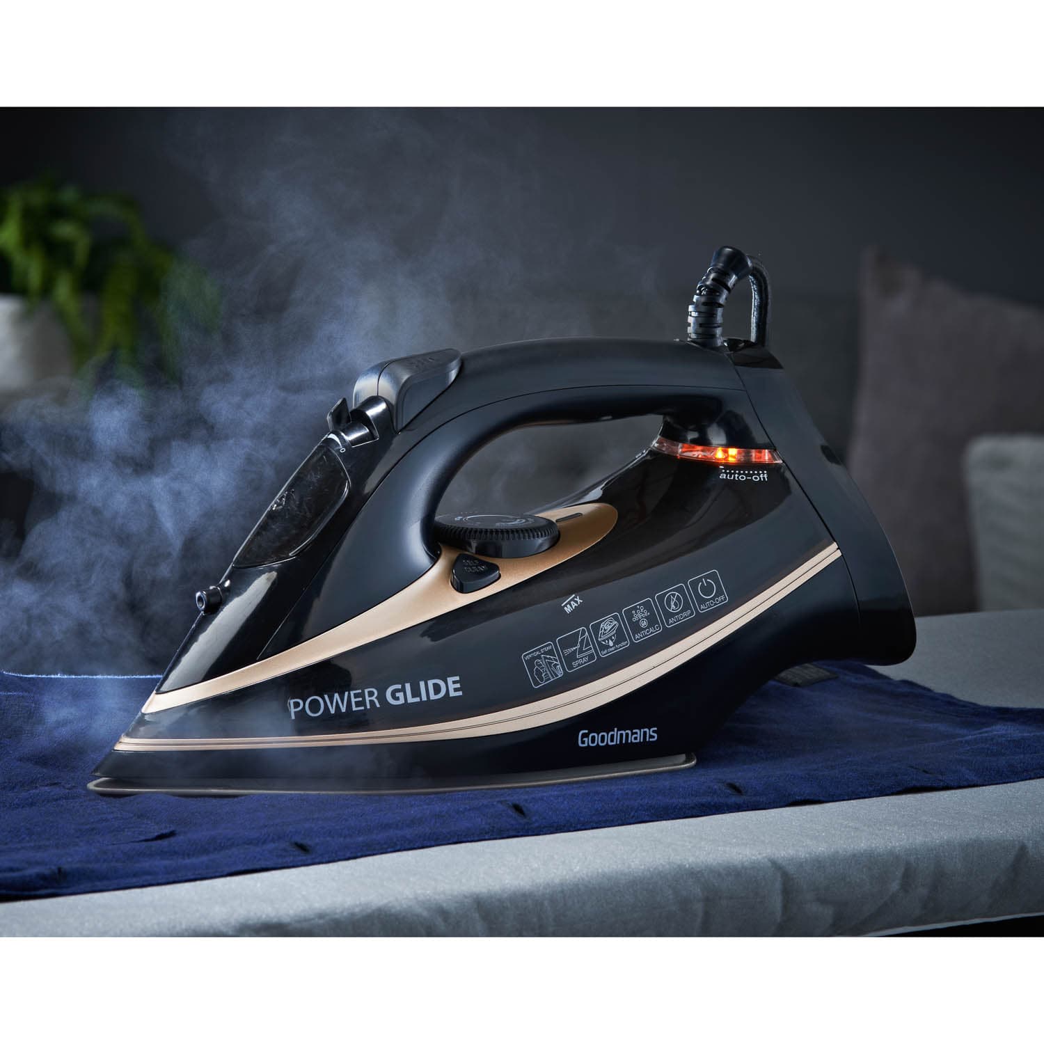Goodmans High Power 3100W Steam Iron Irons B&M