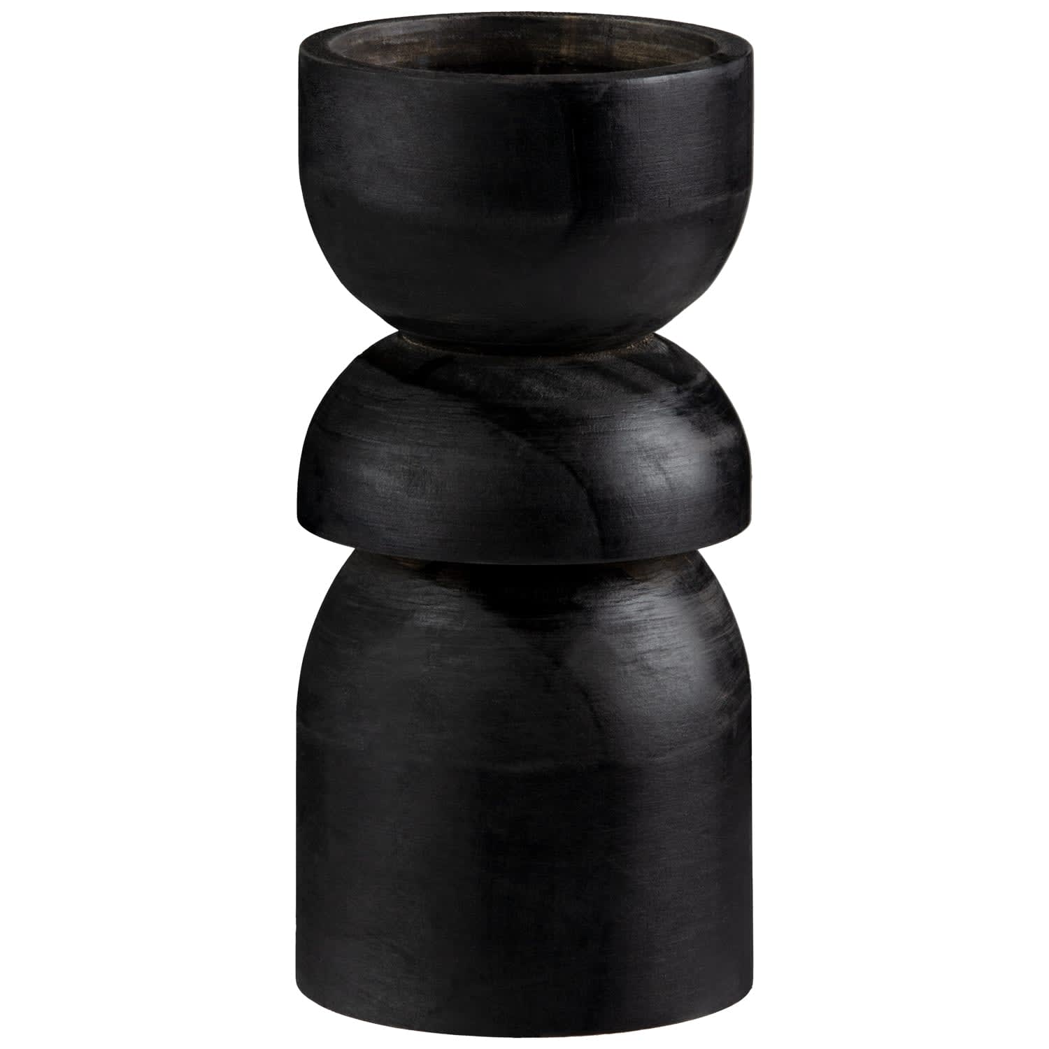 Black Candle Holder with Candle Candles B&M Stores