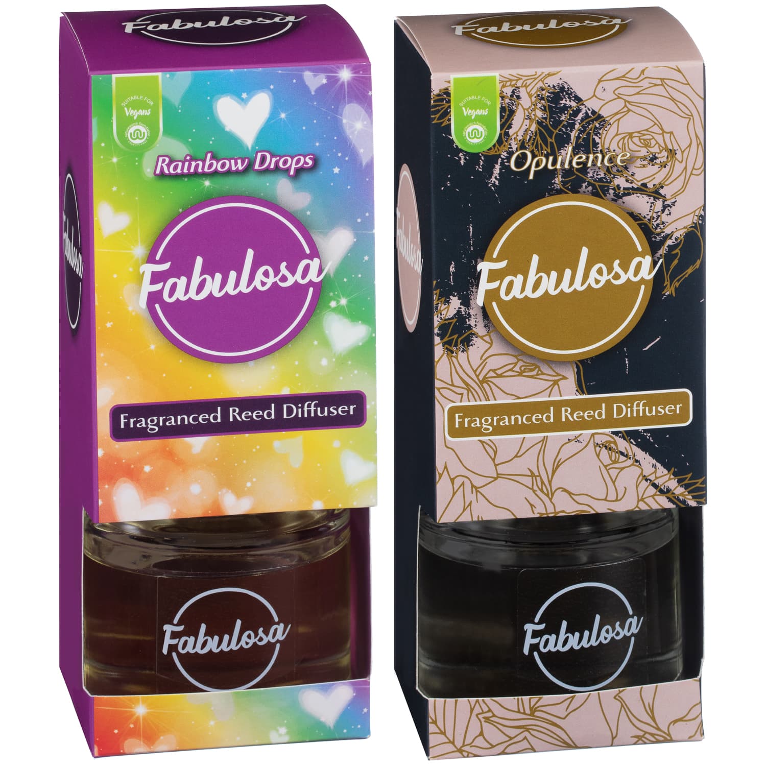 Fabulosa Reed Diffuser 100ml Rainbow Drops Home Accessories B&M