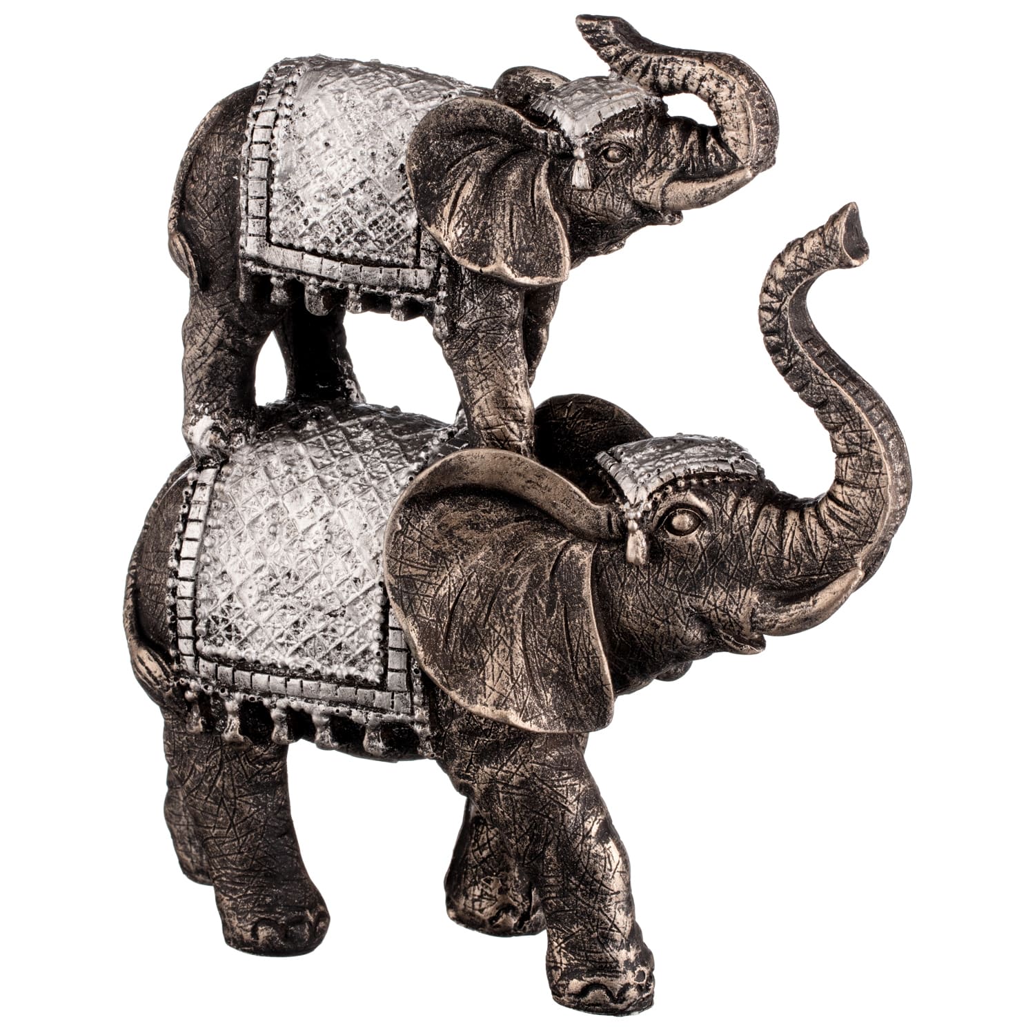 Stacking Elephants Ornament Decorative B&M